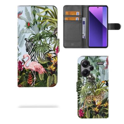 Telefoonhoesje | Met pasjeshouder | voor Xiaomi Redmi Note 13 Pro Plus Jungle