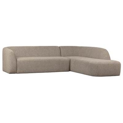 WOOOD Hoekbank 'Sloping' Rechts, kleur Naturel Melange