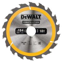 DeWALT Cirkelzaagblad voor Hout | Construction | Ø 184mm Asgat 30mm 18T - DT1941-QZ - thumbnail