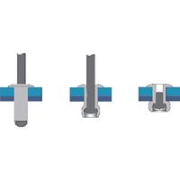 Bralo Popnagel 4 x 14mm (500 stuks) - thumbnail