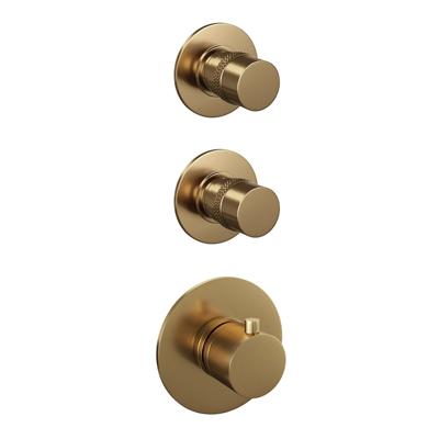 Gold Edition thermostatische regendouche set 08 met 30 cm douchekop en 3-standen handdouche