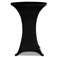 VidaXL Statafelhoes stretch ø70cm zwart (2 stuks) - thumbnail