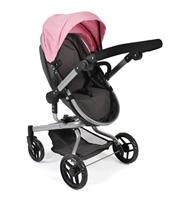 Combi-poppenwagen Yolo - Melange Roze - thumbnail