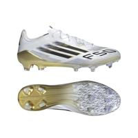 adidas F50 Elite Gras Voetbalschoenen (FG) Wit Zwart Goud - thumbnail