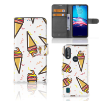 Bookcase Moto E6s Book Cover Icecream - thumbnail