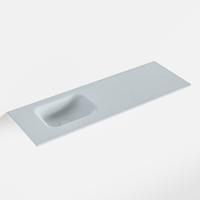 MONDIAZ LEX Clay solid surface inleg wastafel voor toiletmeubel 90cm. Positie wasbak links - thumbnail