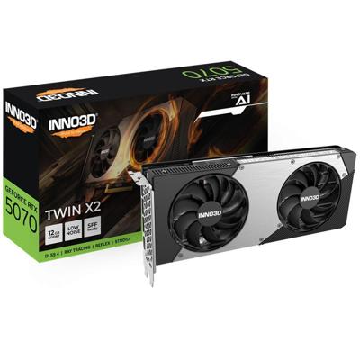 Inno 3D Nvidia GeForce RTX 5070 Videokaart GeForce RTX™ 5070 X3 OC White 12 GB GDDR7-RAM PCIe x16 HDMI 2.1, DisplayPort 2.1 Inno 3D Nvidia GeForce RTX 5070 Videokaart GeForce RTX™ 5070 X3 OC White 12 GB GDDR7-RAM PCIe x16 HDMI 2.1, DisplayPort 2.1