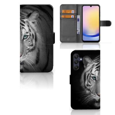Samsung Galaxy A25 | Telefoonhoesje | Met pasjeshouder | Tijger