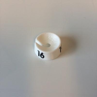 MB wit/zwart 16 voor op kledinghanger