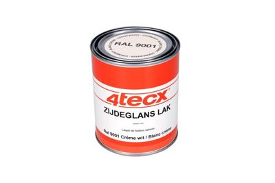4tecx Zijdeglans lak RAL 9001 crème wit 0,75ltr