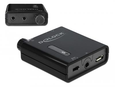 DeLOCK Portable Stereo Hoofdtelefoon versterker