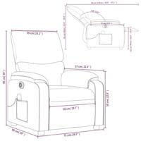 Massagestoel elektrisch verstelbaar stof bruin - thumbnail