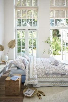 Pip Studio Pip Studio Dekbedovertrek Kairi Bloom Licht blauw 200x200/220 cm