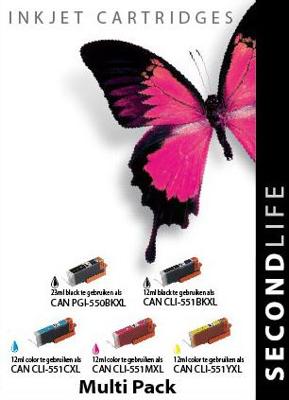 Kangaro SL-11011129 Cartridge SecondLife Canon Multipack 550/551 Kangaro SL-11011129 Cartridge SecondLife Canon Multipack 550/551