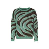 ONLY trui met zebraprint groen - thumbnail