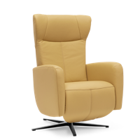 Sta-op Stoel Sorisso Geel Leer - thumbnail