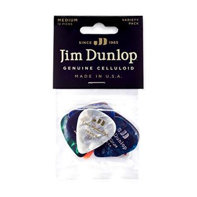 Dunlop PVP106 Celluloid Pick Medium Variety Pack plectrum set 12 stuks