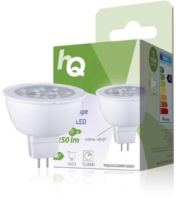 HQ lgu53 mr16001 led-lamp mr16 gu5.3 4w 250 lm 2 700 k