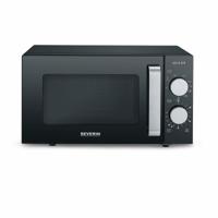 Severin MW 7762 Magnetron Zwart, RVS 800 W Grillfunctie - thumbnail