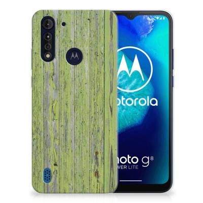 Motorola Moto G8 Power Lite | Bumper Hoesje | Green Wood Motorola Moto G8 Power Lite | Bumper Hoesje | Green Wood