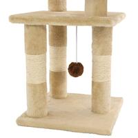 VidaXL Kattenkrabpaal met sisal krabpalen 65 cm beige - thumbnail