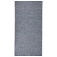 VidaXL Buitenkleed platgeweven 100x200 cm blauw - thumbnail
