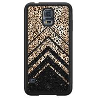 Samsung Galaxy S5 hoesje - Chevron luipaard - thumbnail