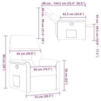 Fauteuil verstelbaar stof wijnrood - thumbnail