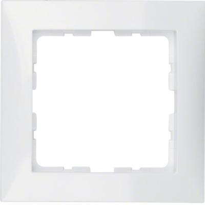 Berker S1 afdekraam 1-voudig polarwit glanzend 10118989