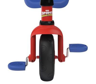 Smoby - Be Fun Driewieler - Spidey - Schaalbaar van 15 maanden tot 3 jaar - Kinderstok verstelbaar in 3 standen - Veiligheidsgordel