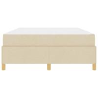 Boxspring bed met matras Crème en Wit 160 x 200 cm Stof - thumbnail