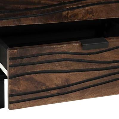 Nachtkastje Walnotenhout 50 x 33 x 60 cm massief mangohout