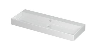 INK Unlimited Wastafel Porselein met 1 Kraangat - 1200x450x110 mm - Glans Wit