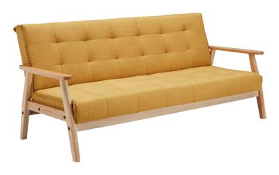 Artistiq Slaapbank 'Lilly', 190cm, kleur Okergeel