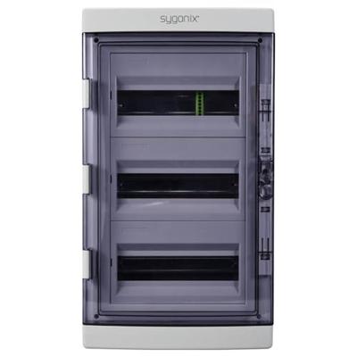 Sygonix SY-6696062 Kleine verdeelkast Opbouw (op muur) Aantal groepen: 36 Aantal rijen: 3 Inhoud: 1 stuk(s) Sygonix SY-6696062 Kleine verdeelkast Opbouw (op muur) Aantal groepen: 36 Aantal rijen: 3 Inhoud: 1 stuk(s)