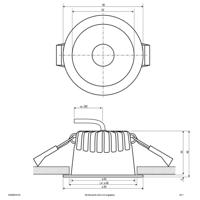 EVN C54N06010125 C54N06010125 LED-inbouwlamp LED 6 W Wit - thumbnail