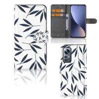 Xiaomi 12 | 12X Hoesje Leaves Blue - thumbnail