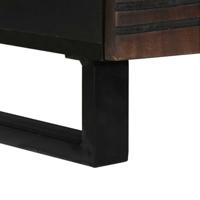 Salontafel with Drawer Bruin en zwart 80 x 54 x 40 cm - thumbnail