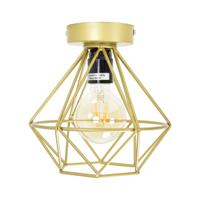 Urban Interiors Plafondlamp 'Wire' Ø22cm, kleur Goud - thumbnail