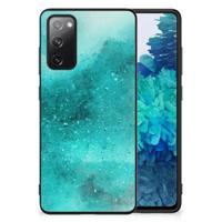 Kleurrijke Telefoonhoesje Samsung Galaxy S20 FE Painting Blue - thumbnail