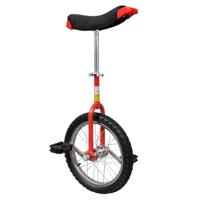 VidaXL Eenwieler verstelbaar 16 inch rood - thumbnail