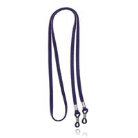 LGT Jewels Donkerblauw Elastisch PU Leren Koord voor Zonnebril of Leesbril - thumbnail