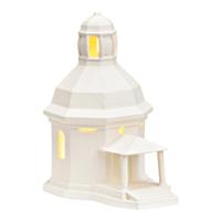 Wurm Lichthaus Stille Nacht Kirche Oberndorf bei Salzburg van porselein, wit (B/H/D) 9x15x14cm. - thumbnail