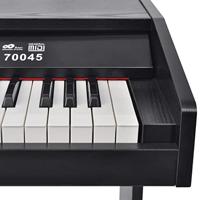 Digitale piano met pedalen 88 toetsen zwart - thumbnail