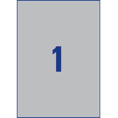 Avery-Zweckform L6013-20 Etiketten voor typeplaatjes 210 x 297 mm Polyester folie Zilver 20 stuk(s) Permanent hechtend Laser (zwart/wit), Kopiëren (zwart/wit), Avery-Zweckform L6013-20 Etiketten voor typeplaatjes 210 x 297 mm Polyester folie Zilver 20 stuk(s) Permanent hechtend Laser (zwart/wit), Kopiëren (zwart/wit),