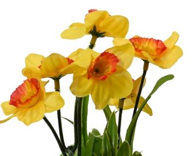 Kunstplant narcis in pot Ø7.5xH18cm