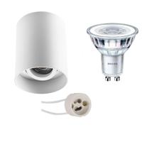Philips Opbouwspot Set GU10 - Verdiept. Kantelbaar. 4.6W. Wit. 4000K - thumbnail