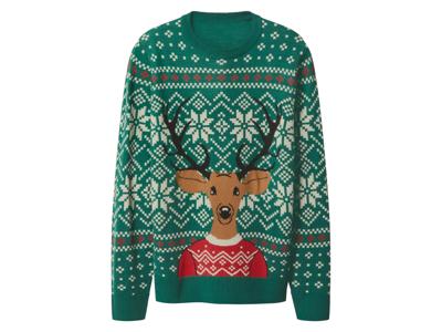 esmara Men Heren kersttrui (Groen, XL) esmara Men Heren kersttrui (Groen, XL)