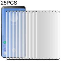 25 stuks voor Galaxy S10 plus 0.3 mm 9H 3D Full Screen gehard glas film scherm Vingerafdruk ontgrendeling wordt niet ondersteund - thumbnail