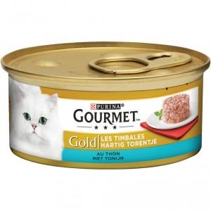 Gold hartig torentje met tonijn 85g kattenvoer Gourmet - Gourmet